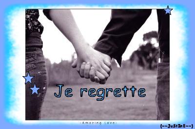 je regrette